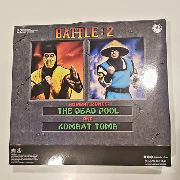 McFarlane Mortal Kombat Klassic SCORPION vs RAIDEN 7" Action Figure Deluxe 2 PK - Picture 2 of 2